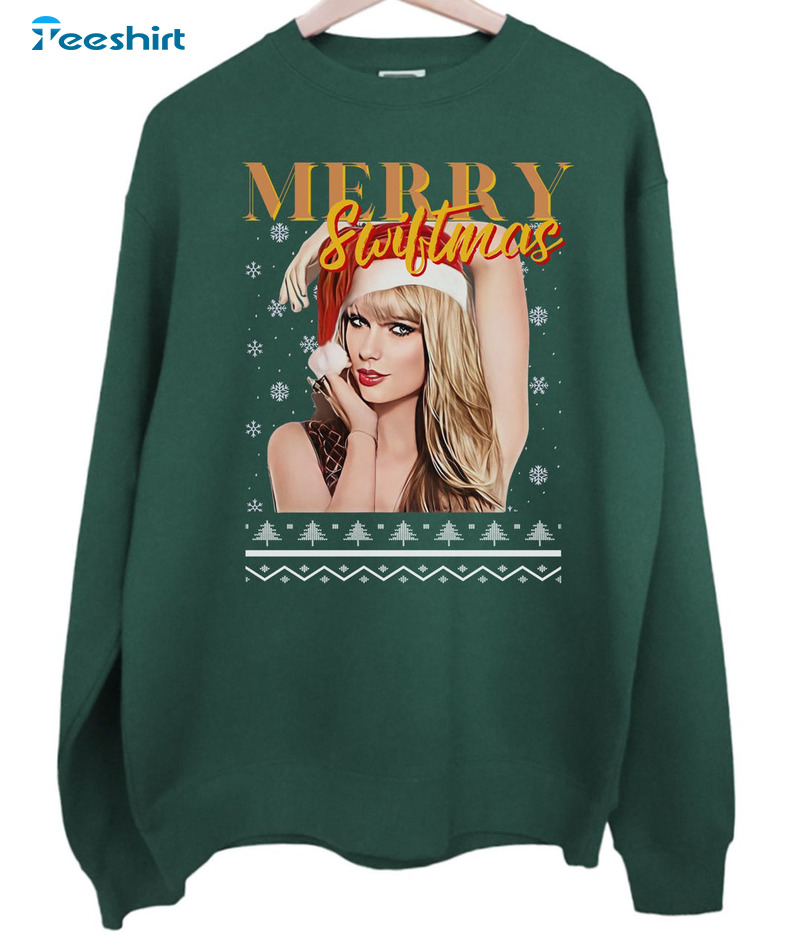 Merry Swiftmas Shirt, Jumper Christmas Long Sleeve Unisex T-shirt