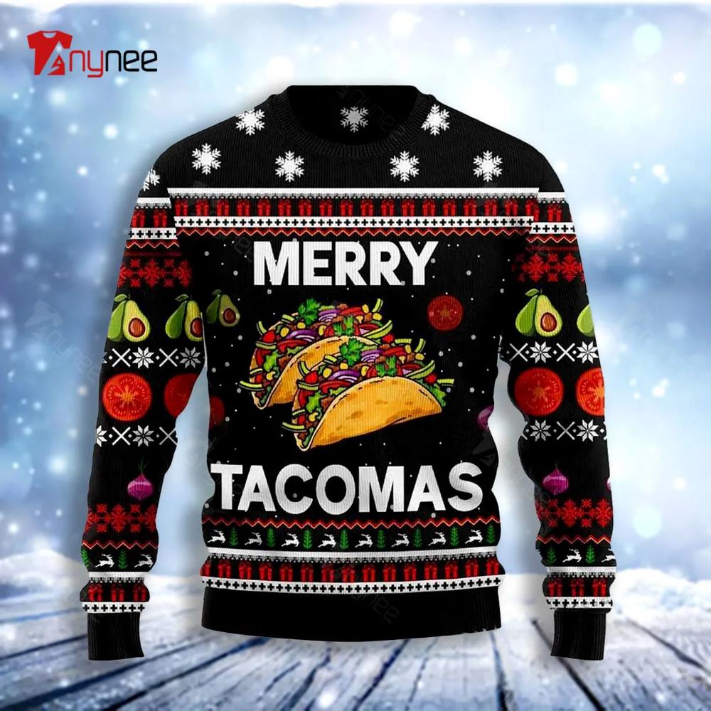 Merry Tacomas Ugly Christmas Sweater- Best Christmas Gifts 2023