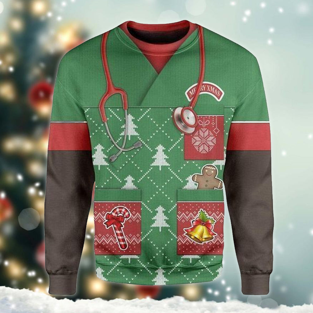 Merry Xmas African American Nurse Ugly Sweater – Best Christmas Gifts 2023