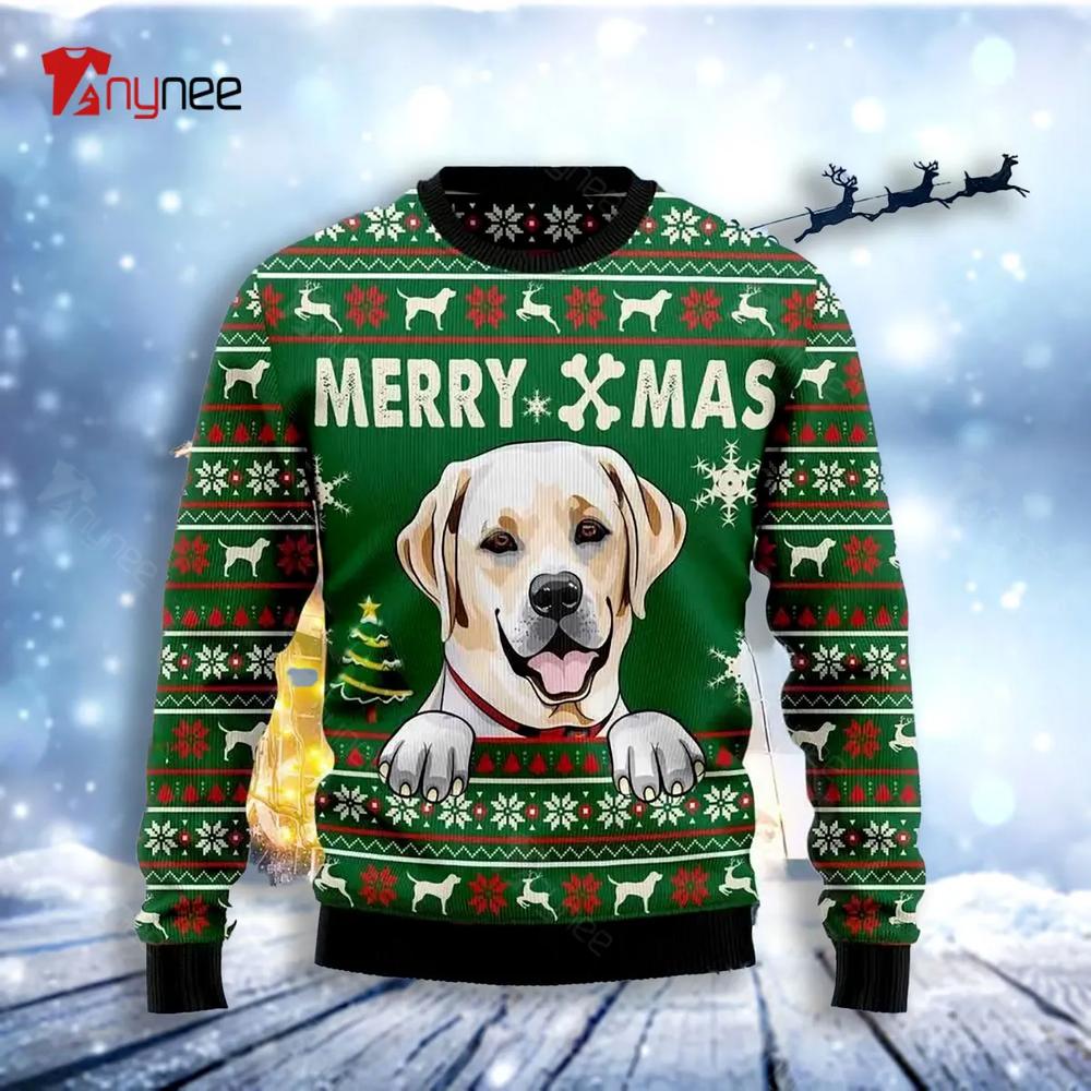 Merry Xmas Labrador Retriever Ugly Christmas Sweater- Best Christmas Gifts 2023