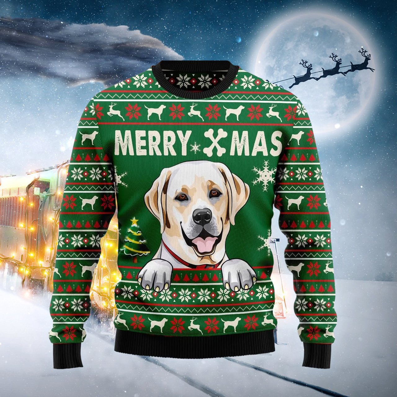 Merry Xmas Labrador Retriever Ugly Sweater – Best Christmas Gifts 2023