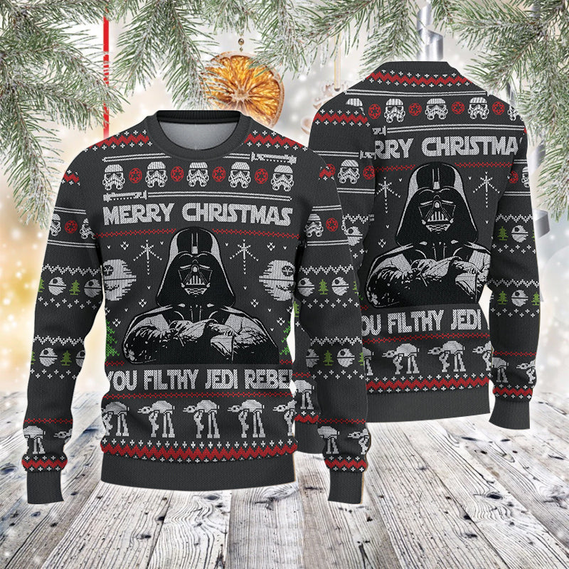 Merry Xmas You Filthy Jedi Rebel Ugly Sweater – Best Christmas Gifts 2023