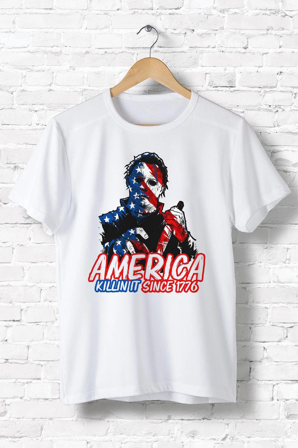 Michael Myers America Killin It Since 1776 T-Shirt