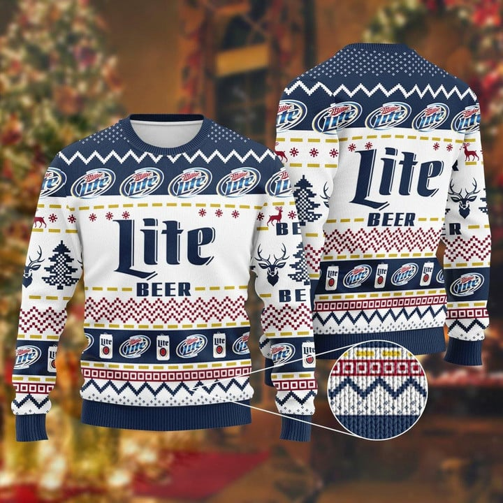 Miller Lite Christmas Sweater- Best Christmas Gifts 2023