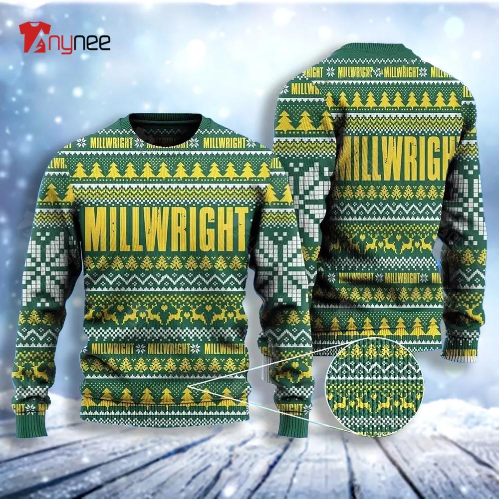 Millwright Happy Ugly Christmas Sweater- Best Christmas Gifts 2023