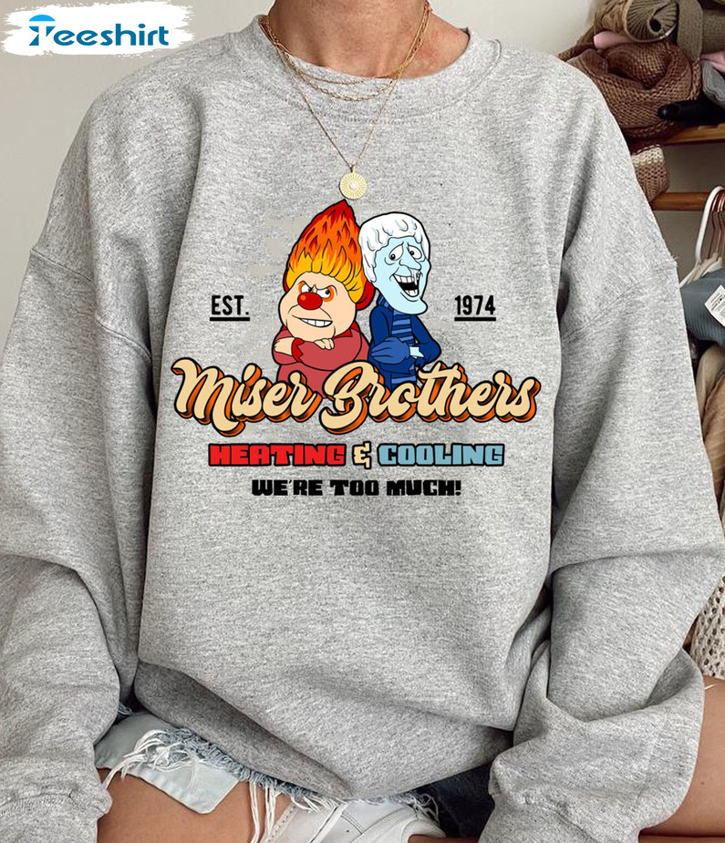 Miser Brothers Heating And Cooling Shirt, Christmas Trendy Long Sleeve Unisex Hoodie