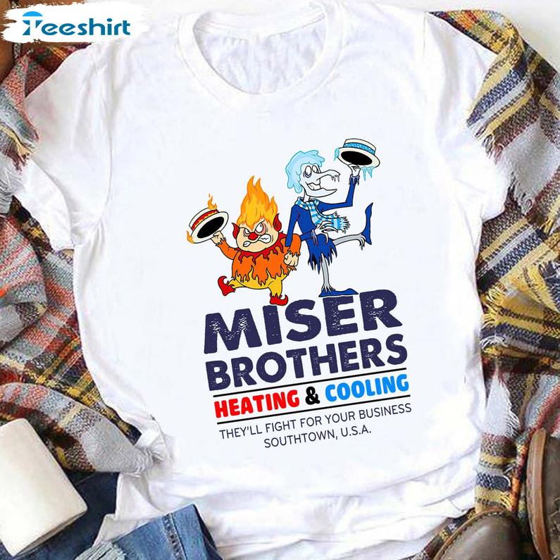 Miser Brothers Heating And Cooling Shirt, Christmas Vintage Unisex Hoodie Crewneck