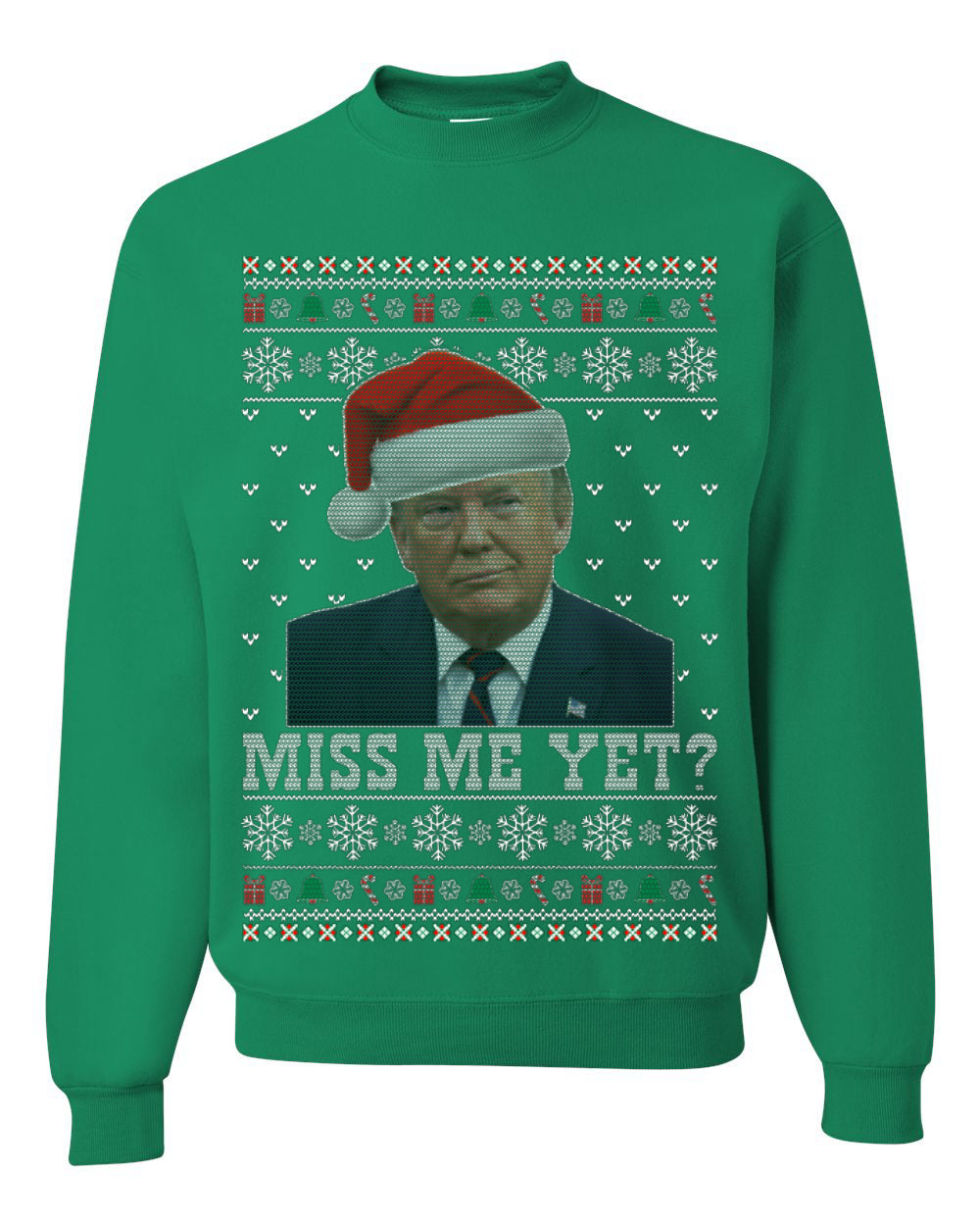 Miss Me Yet? Donald Trump President USA Xmas Merry Ugly Christmas Sweater- Best Christmas Gifts 2023