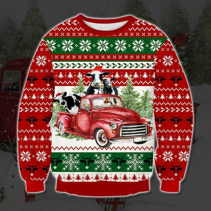 Moey Christmas Cows Ugly Christmas Sweater | For Men & Women | Adult | US1925- Best Christmas Gifts 2023