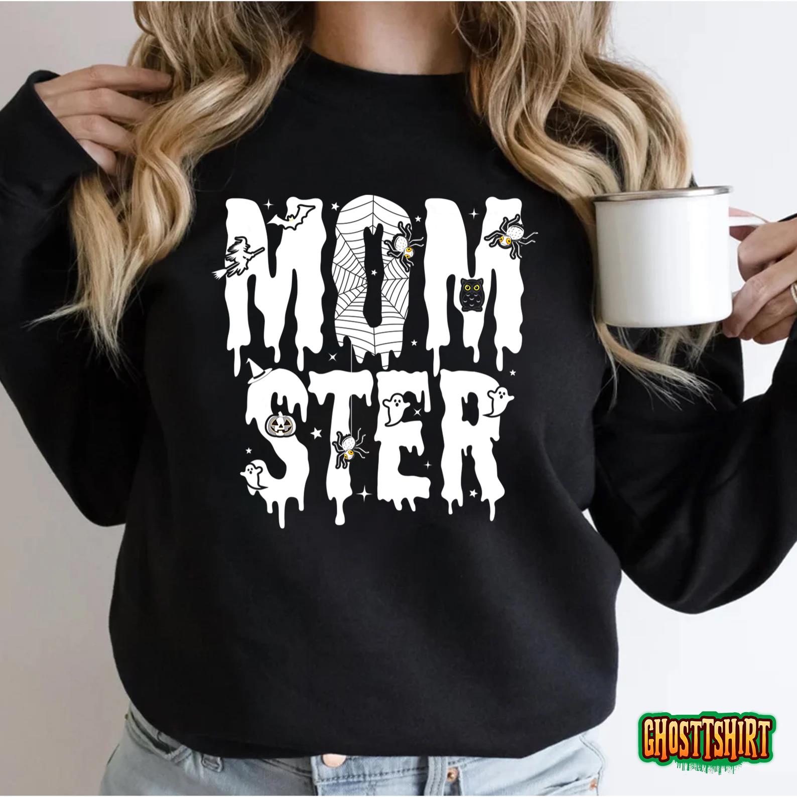 Momster Funny Halloween Mom Monster Costume Dadcula Matching Sweatshirt