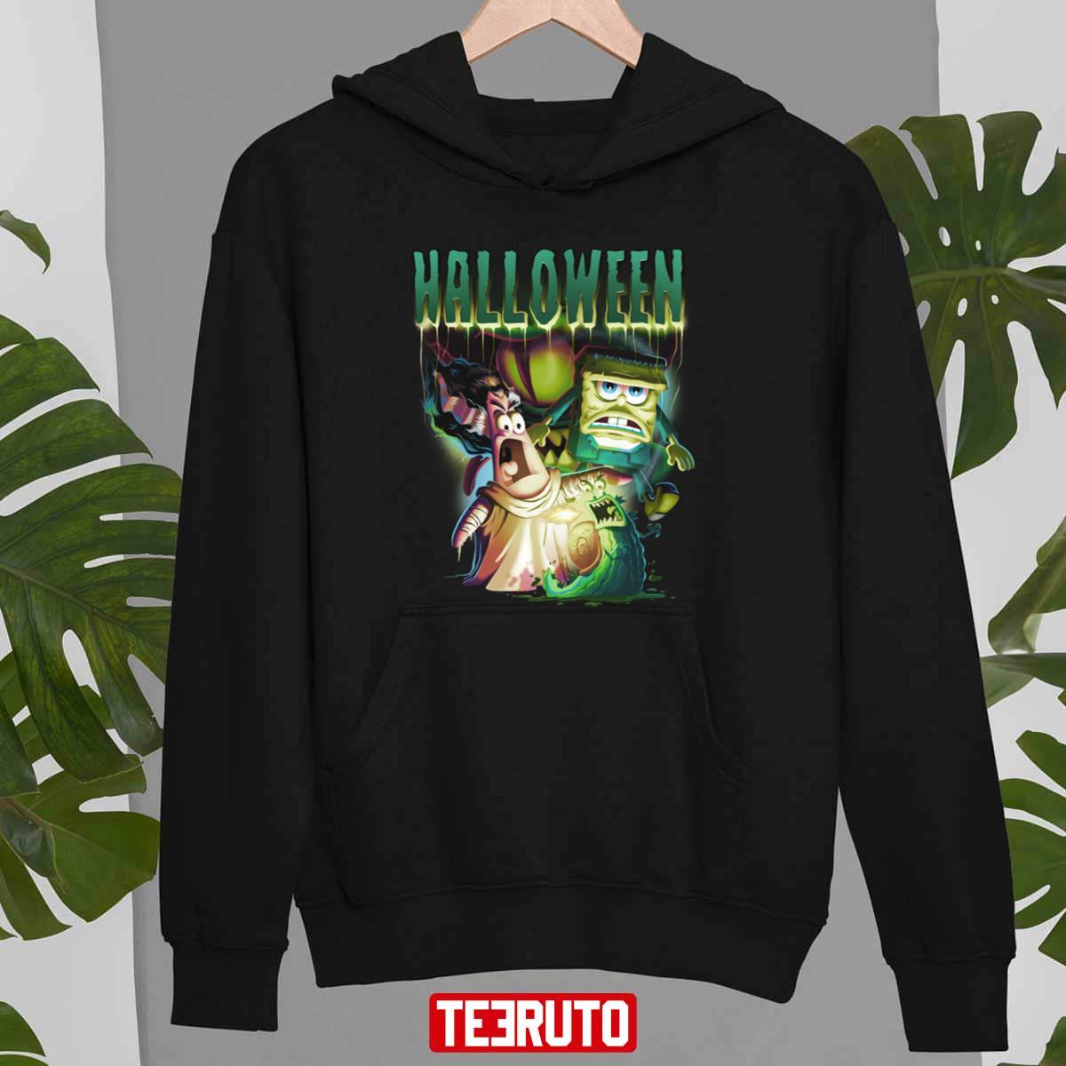 Monster Group Halloween Spongebob Unisex Sweatshirt