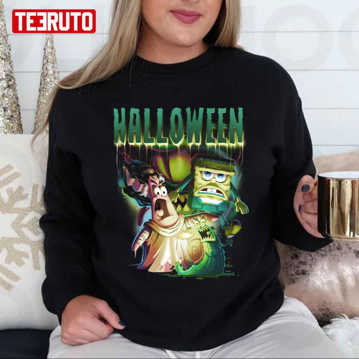 Monster Group Halloween Spongebob Unisex Sweatshirt