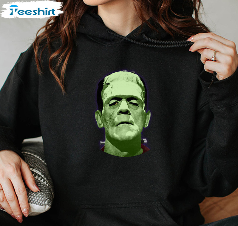 Monsters Frankenstein Vintage Shirt, Addams Family Christmas Unisex T-shirt Long Sleeve