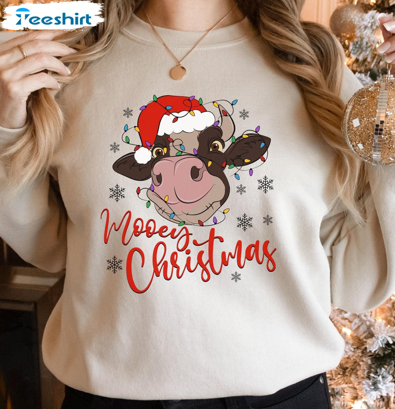 Mooey Christmas Shirt – Heifers Christmas Unisex T-shirt Sweater