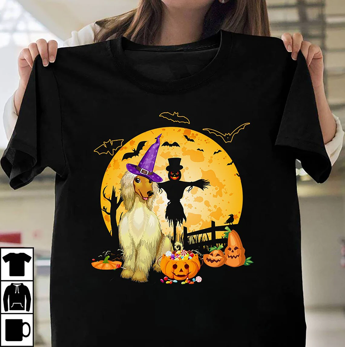 Moonlight With A Dog Halloween T-Shirt