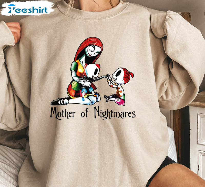 Mother Of Nightmares Shirt, Halloween Mom Short Sleeve Sweatshirt