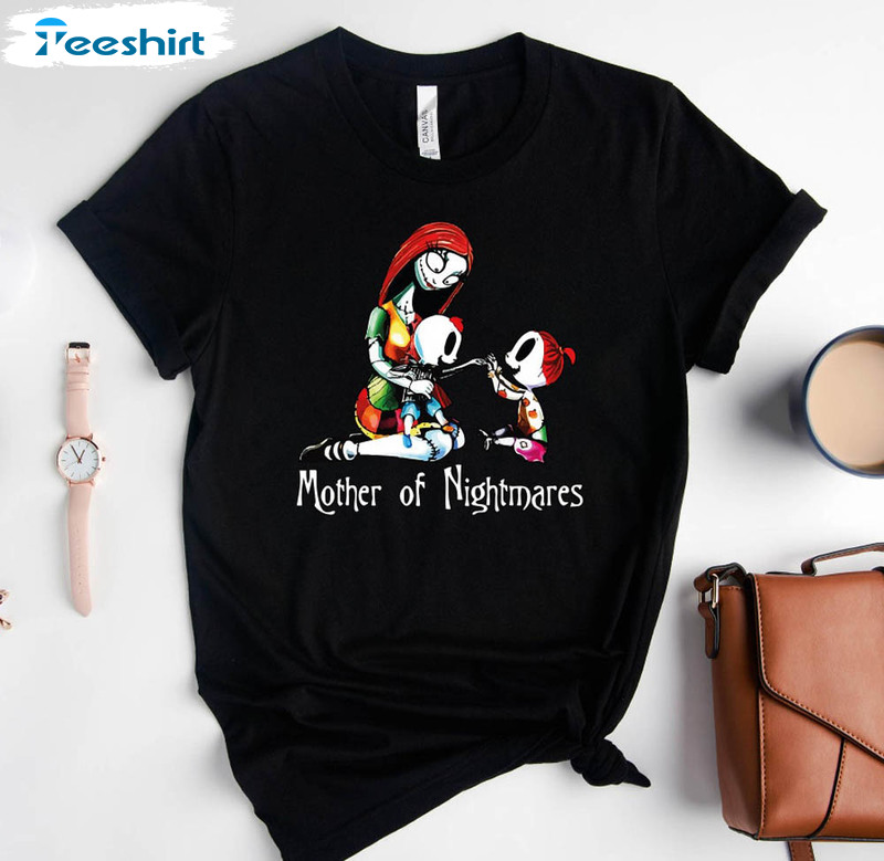 Mother Of Nightmares Shirt, Halloween Mom Short Sleeve Sweatshirt