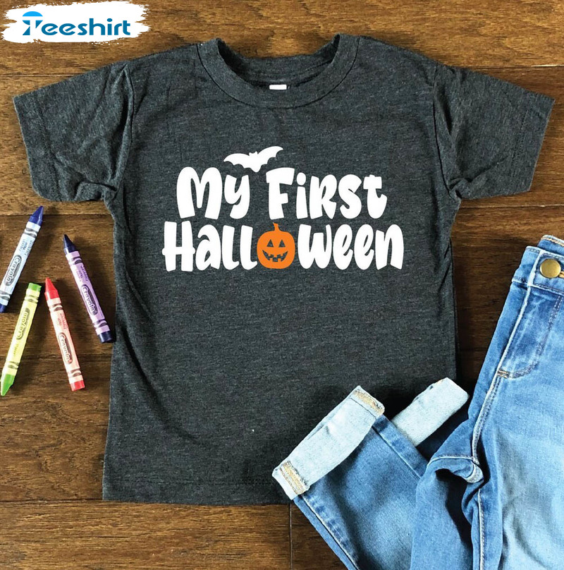 My First Halloween Trendy Shirt, Cute Unisex T-shirt Crewneck