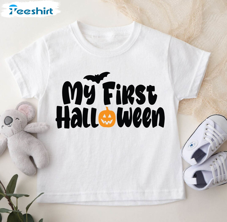 My First Halloween Trendy Shirt, Cute Unisex T-shirt Crewneck