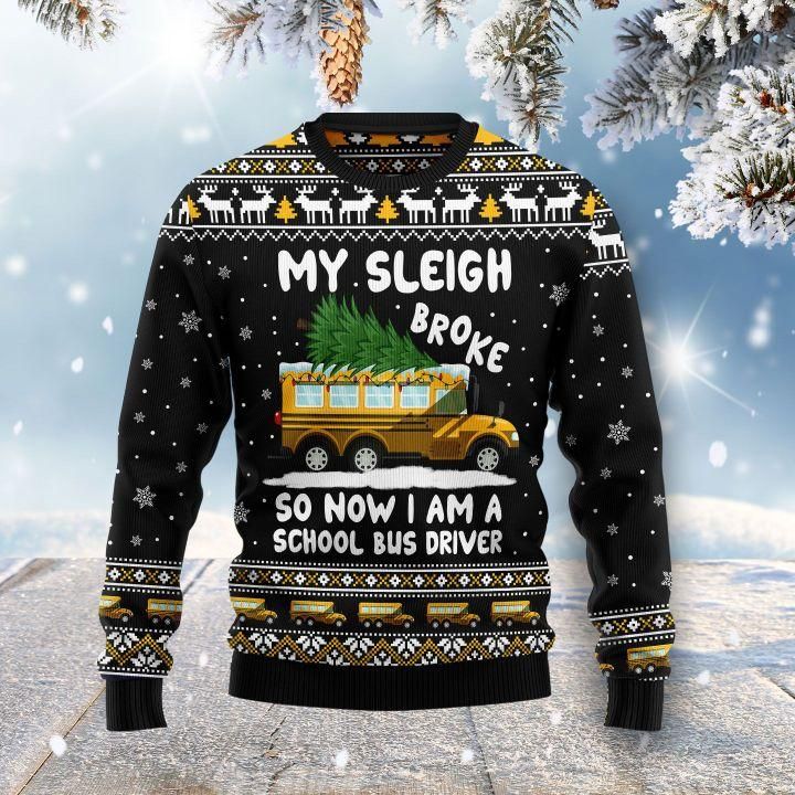 My Sleigh Broke Ugly Christmas Sweater | For Men & Women | Adult | US1575- Best Christmas Gifts 2023