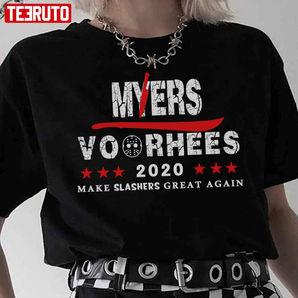 Myers Voorhees 2020 Vintage Halloween Unisex T-Shirt