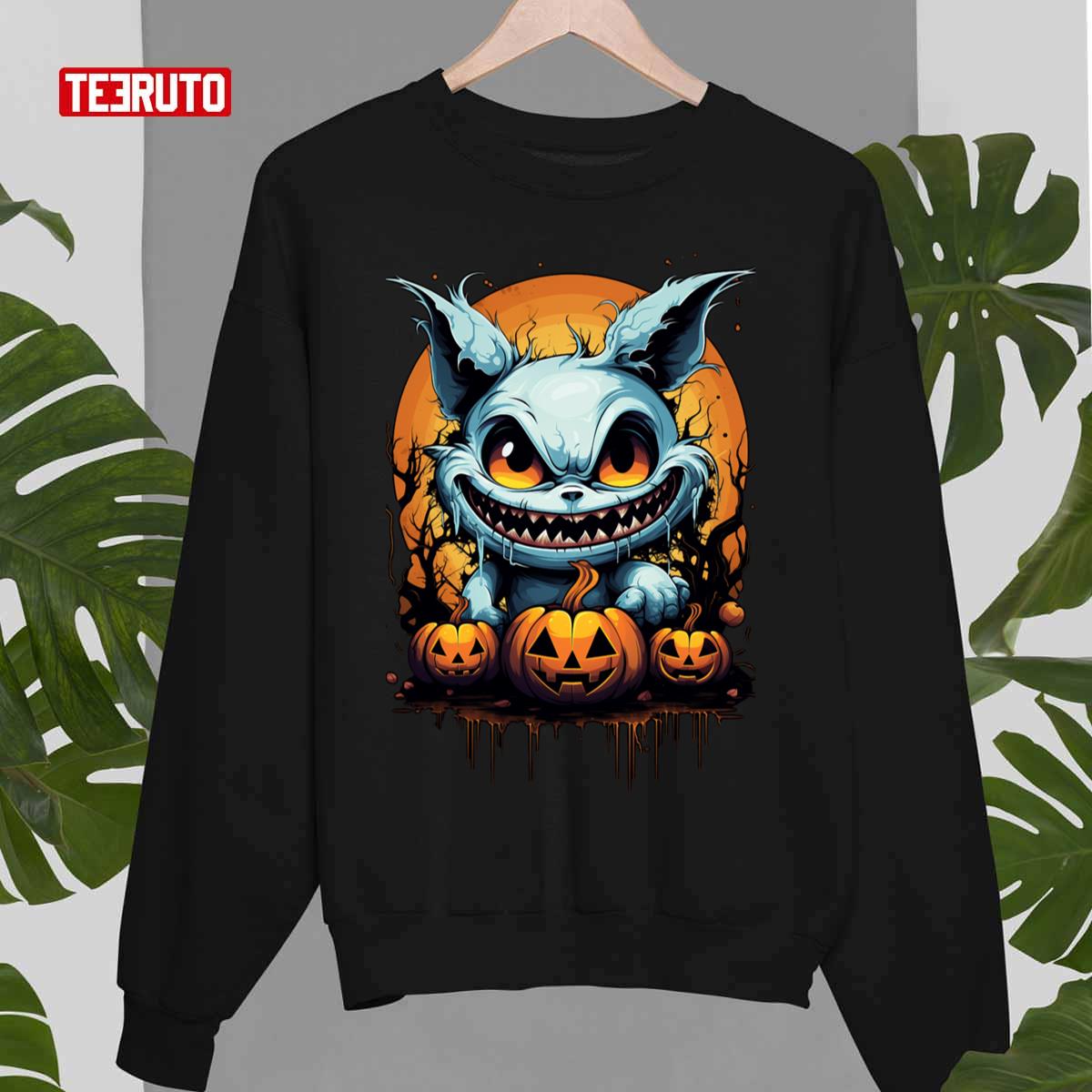 Mysteriously Charming Cartoon Villains Halloween Unisex Sweatshirt