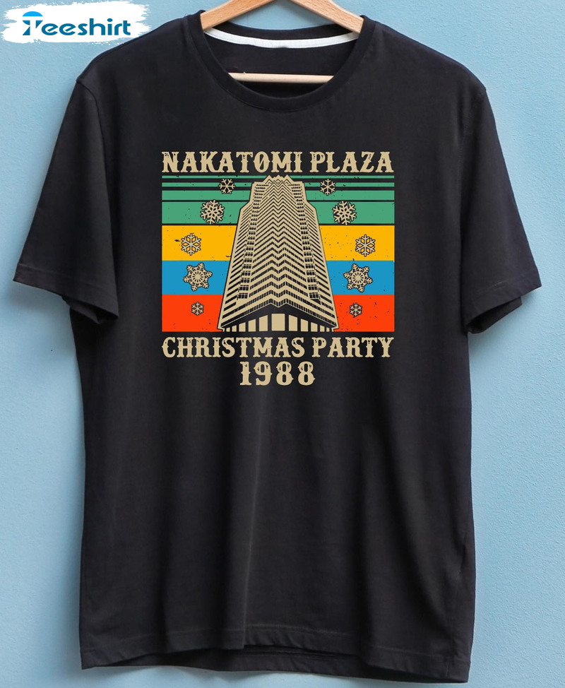 Nakatomi Plaza Christmas Party 1988 Shirt, Bruce Willis Unisex Hoodie Crewneck