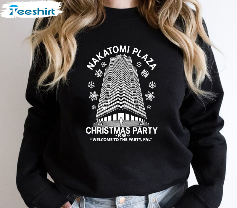 Nakatomi Plaza Christmas Party 1988 Shirt, Festive Funny Unisex Hoodie Crewneck