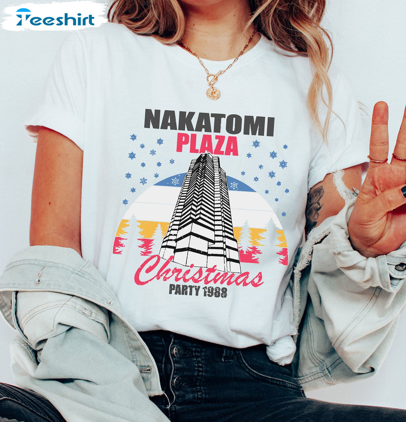 Nakatomi Plaza Christmas Party 1988 Shirt, Funny Xmas Tee Tops Unisex Hoodie