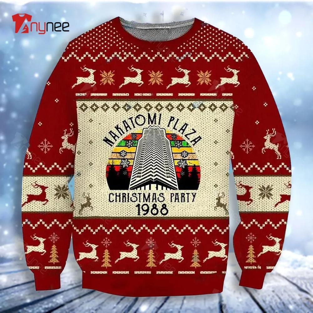 Nakatomi Plaza Christmas Party 1988 Ugly Christmas Sweater- Best Christmas Gifts 2023