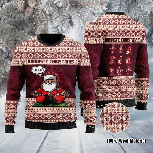 Namaste  Ugly Christmas Sweater | For Men & Women | Adult | US1219- Best Christmas Gifts 2023