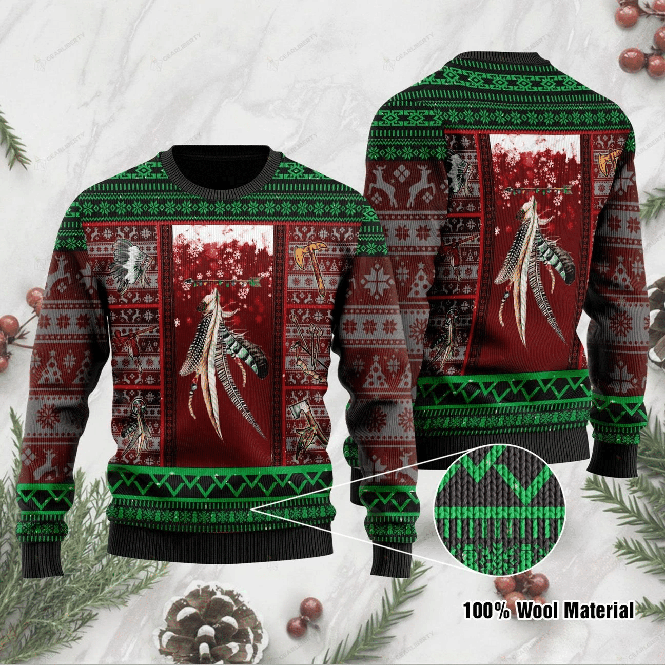 Native Americans Ugly Christmas Sweater | For Men & Women | Adult | US1058- Best Christmas Gifts 2023