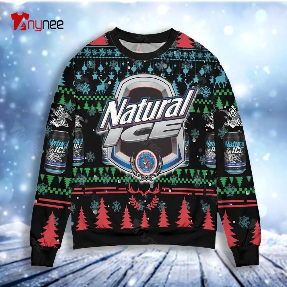 Natural Ice Beer Logo Christmas Ugly Christmas Sweater- Best Christmas Gifts 2023