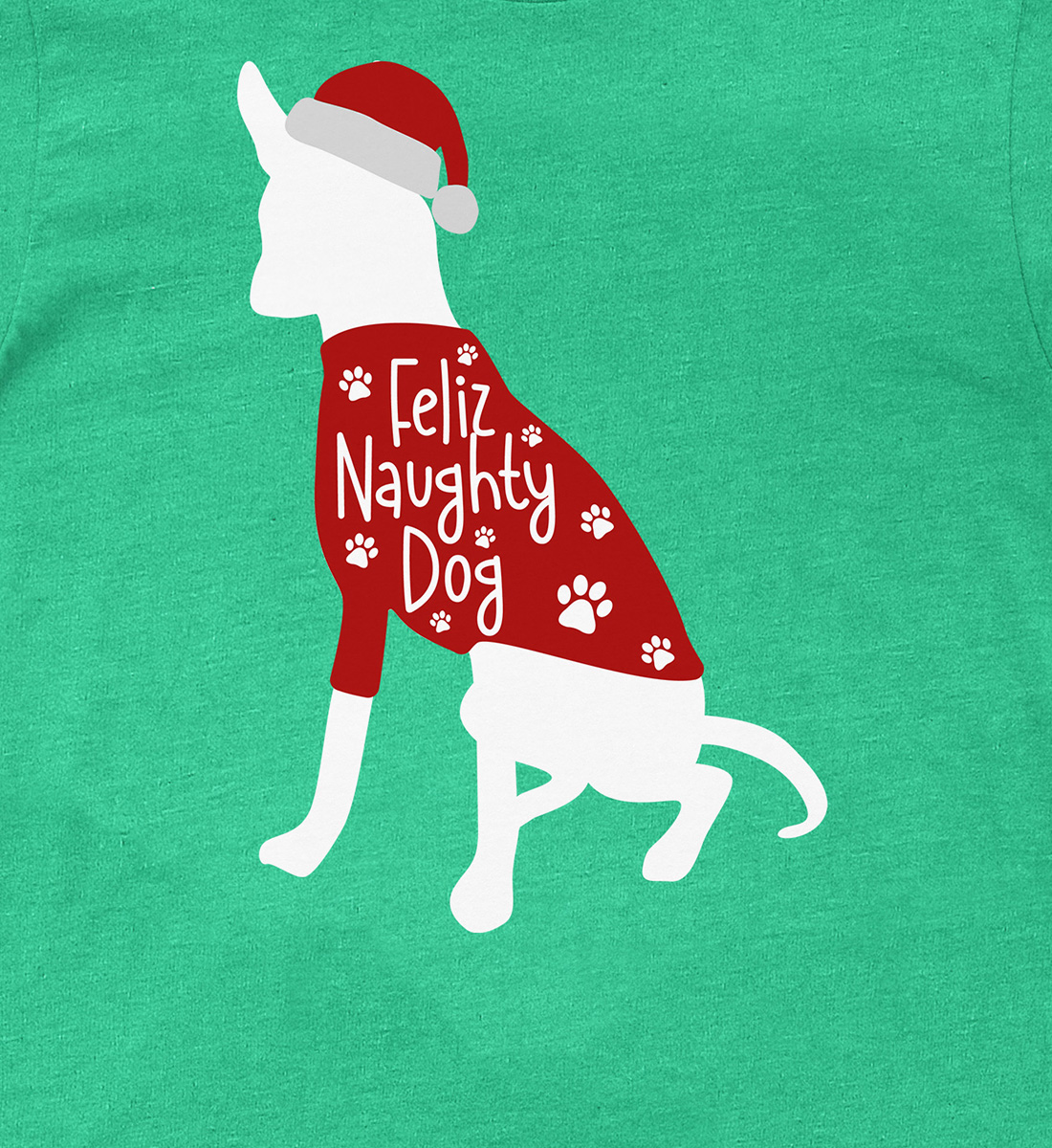 Naughty Dog Feliz Christmas Shirt