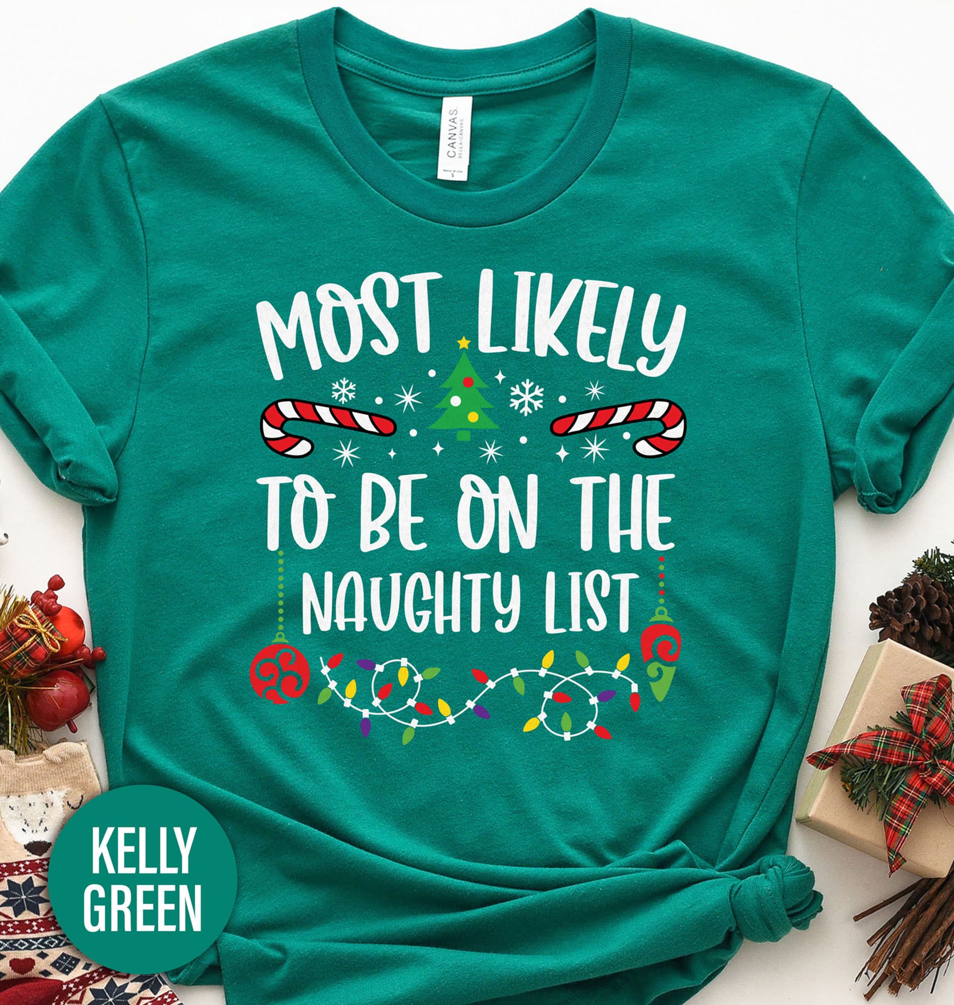 Naughty List Christmas Shirt