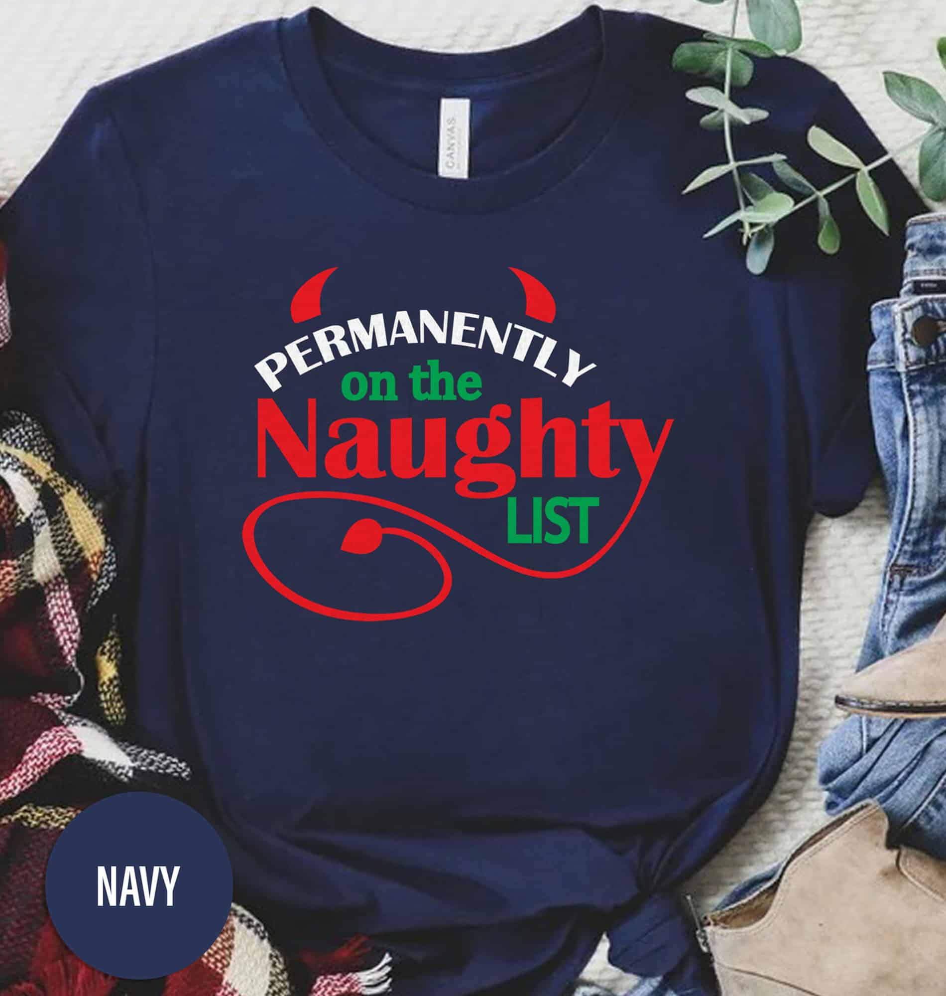 Naughty List Xmas Shirt  Exclusive