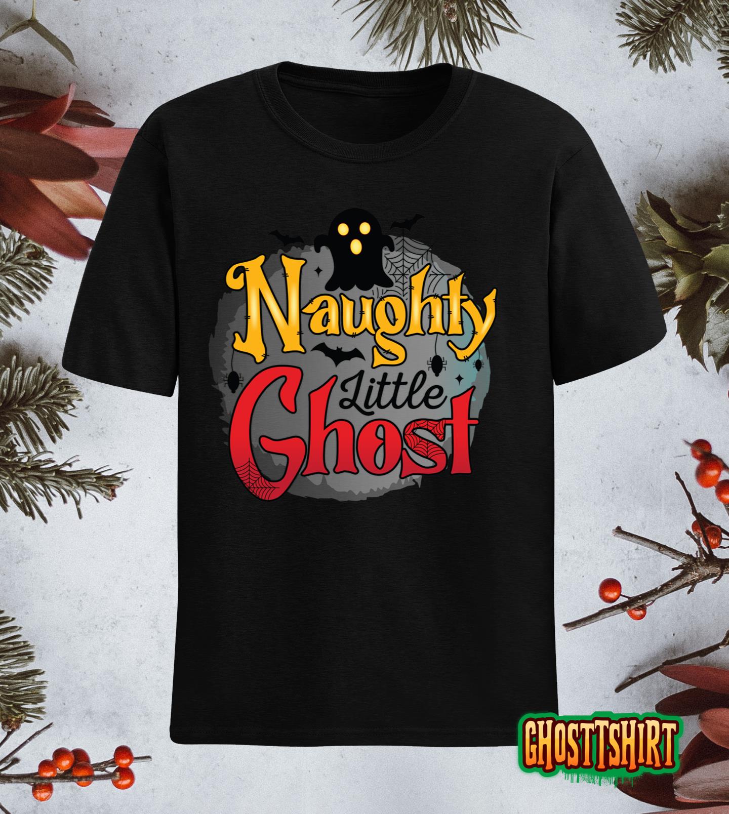 Naughty Little Ghost Halloween 2022 Spooky Funny  Classic T-Shirt