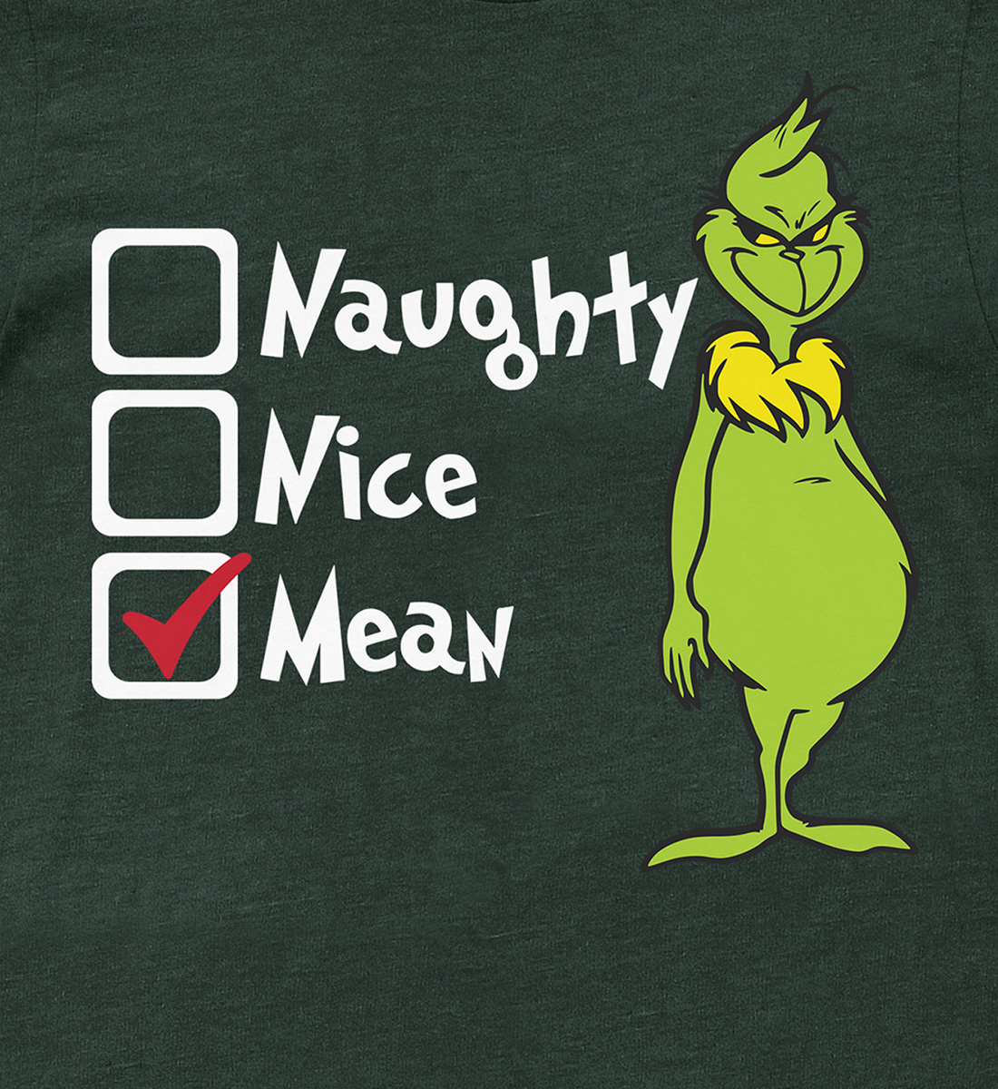 Naughty-Nice-Mean: Festive Trio Holiday Shirt