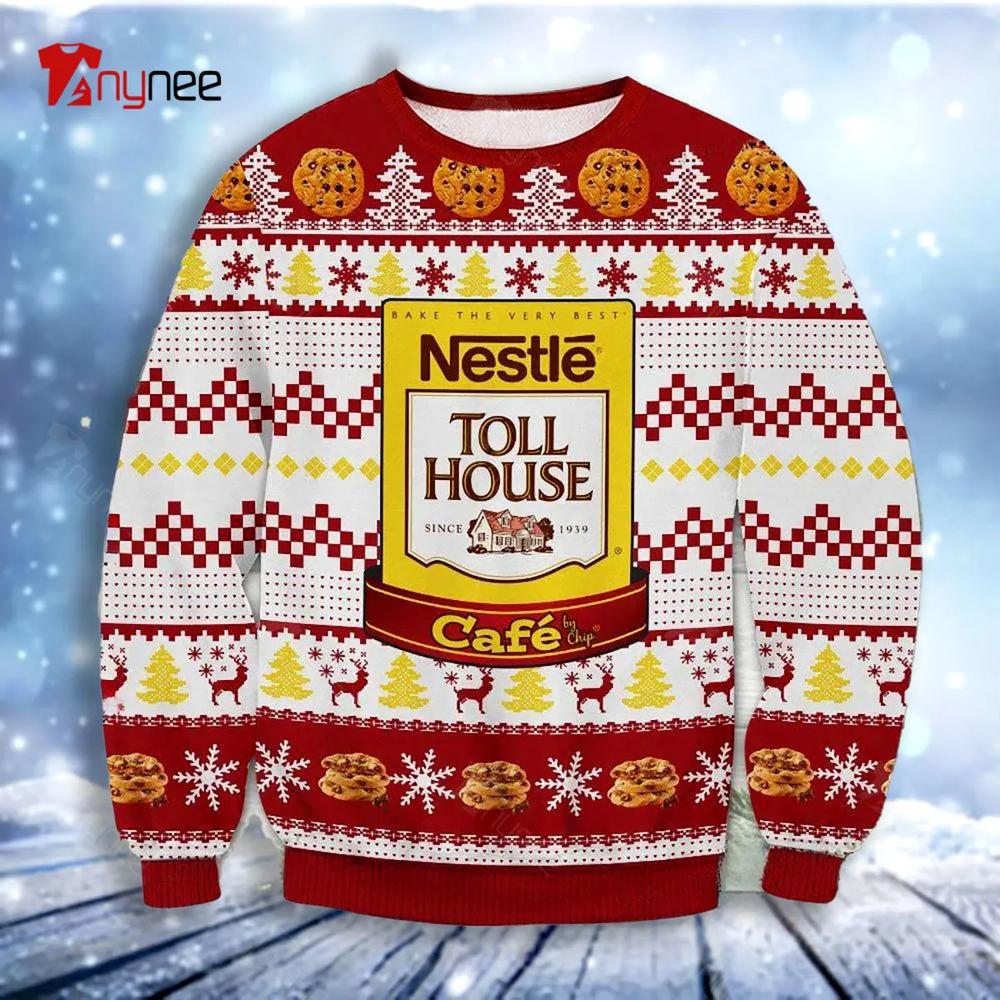 Nestl Toll House Caf Chritsmas Ugly Christmas Sweater- Best Christmas Gifts 2023