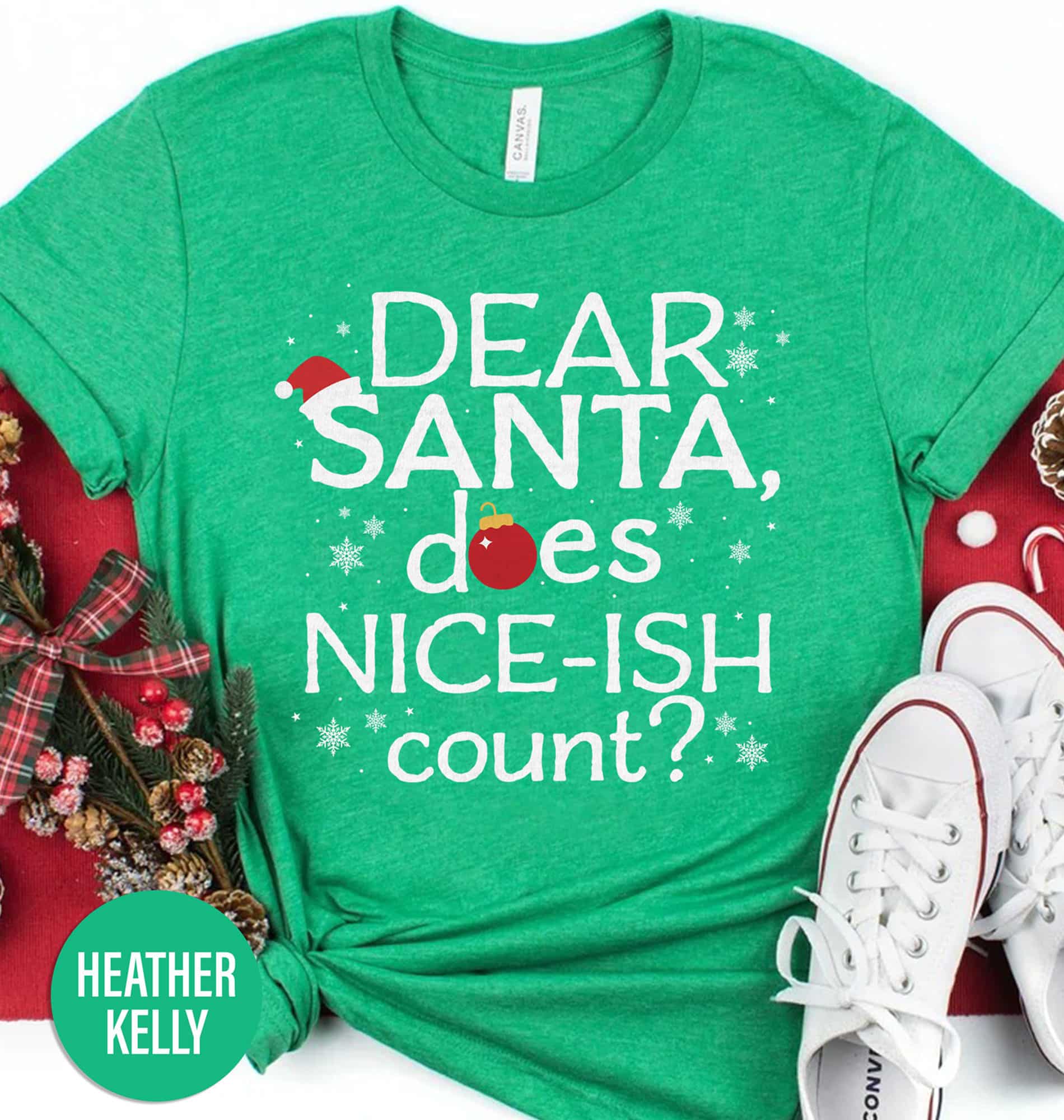 Nice-Ish Santa Shirt: Your Quirky Christmas Essential