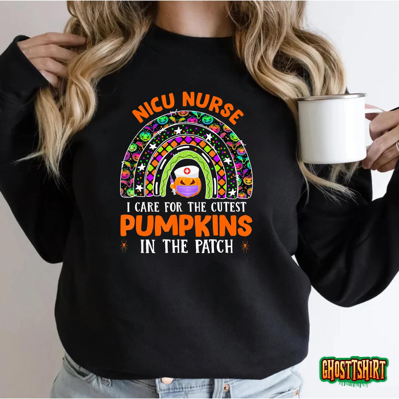 NICU Nurse I Care For The Cutest Pumpkins In The Patch T-Shirt