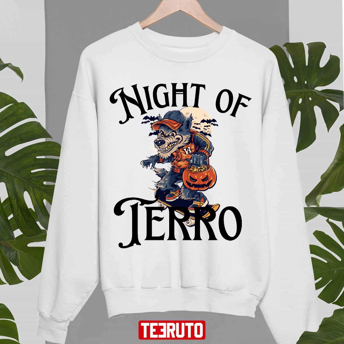 Night Of Terro Halloween Costume Unisex Sweatshirt