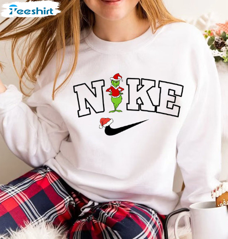 Nike Grinch Christmas Shirt, Grinch Couple Tee Tops Unisex Hoodie