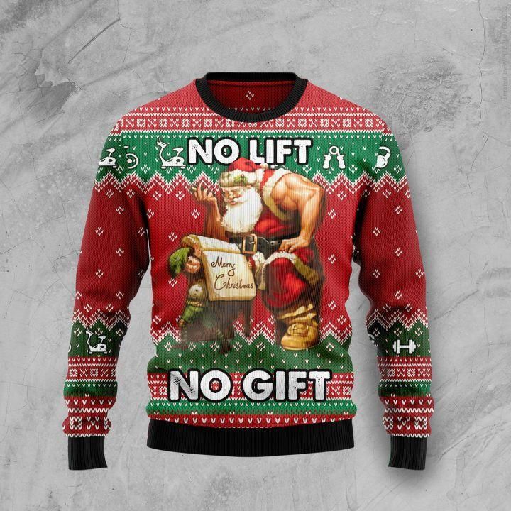 No Lift No Gift Ugly Christmas Sweater | For Men & Women | Adult | US1477- Best Christmas Gifts 2023