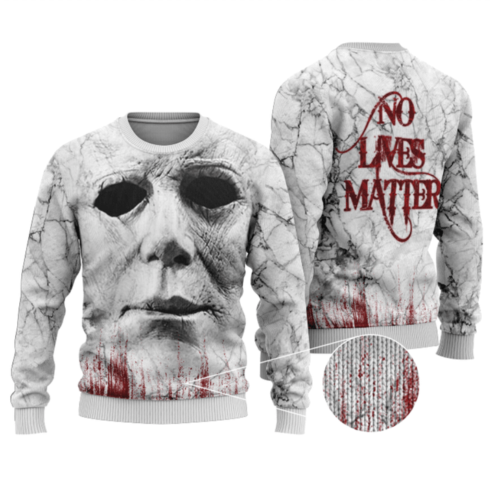 No Lives Matter Michael Myers Christmas Sweater – Best Christmas Gifts 2023