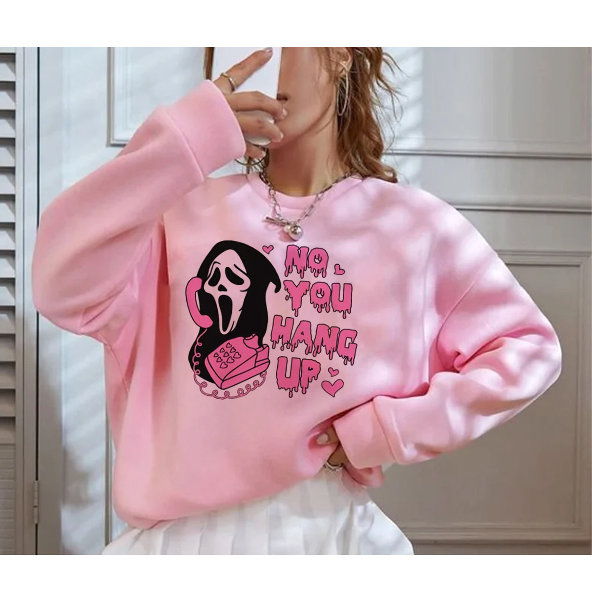 No You Hang Up Ghostface Valentine Sweatshirt