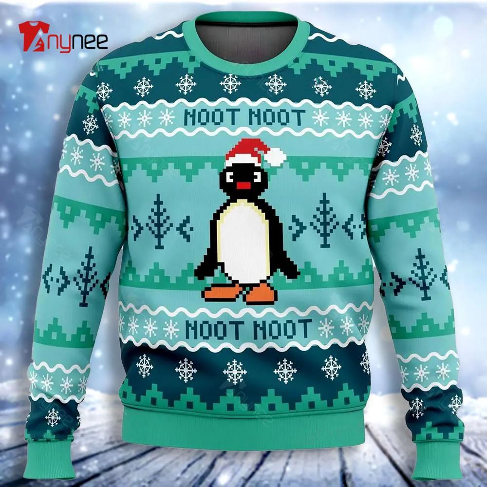 Noot Noot Pingu Ugly Christmas Sweater- Best Christmas Gifts 2023