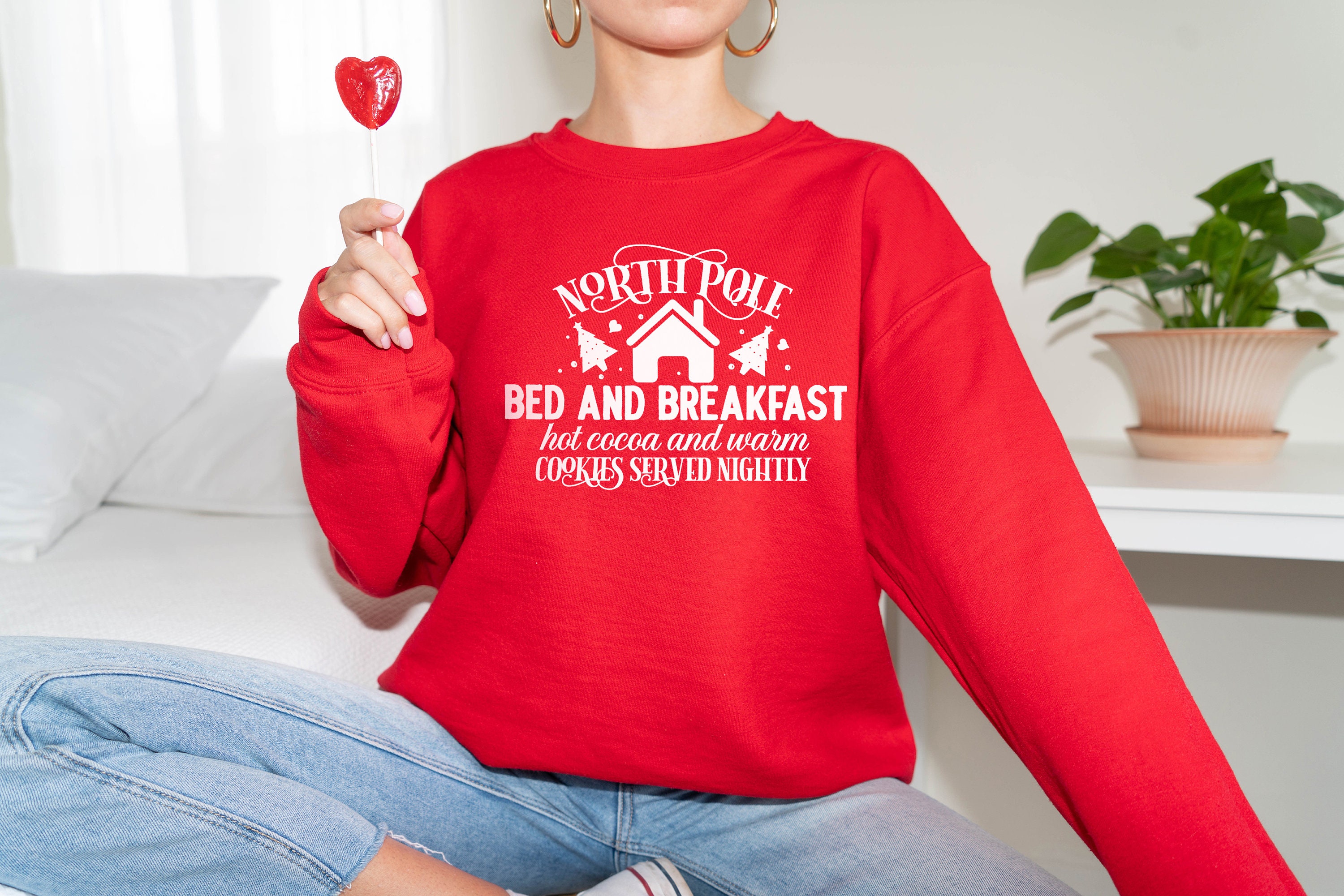 North Pole Bed And Breakfast Christmas Sweatshirt