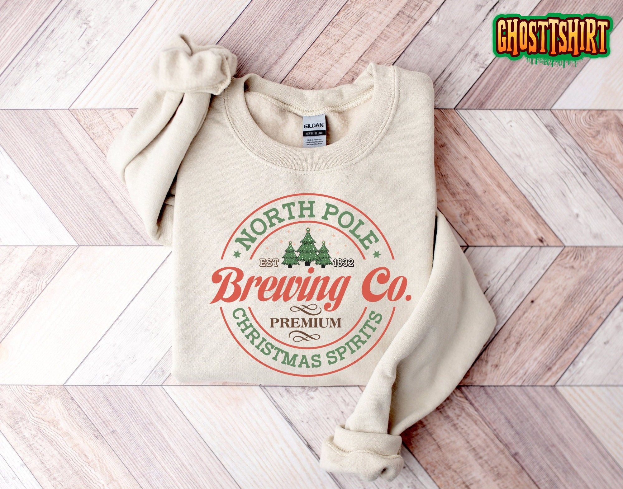 North Pole Brewing Co Christmas Spirits Sweatshirt