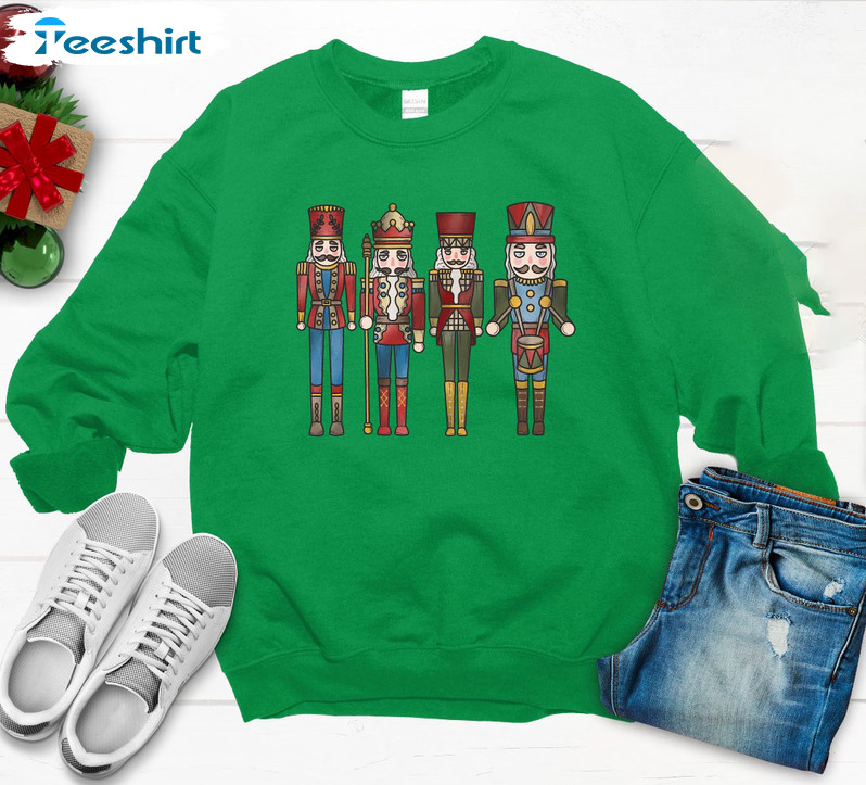 Nutcracker Christmas Shirt – Vintage Xmas Sweatshirt Short Sleeve